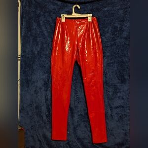 Fashion Nova Glossy Cherry Vinyl Pants